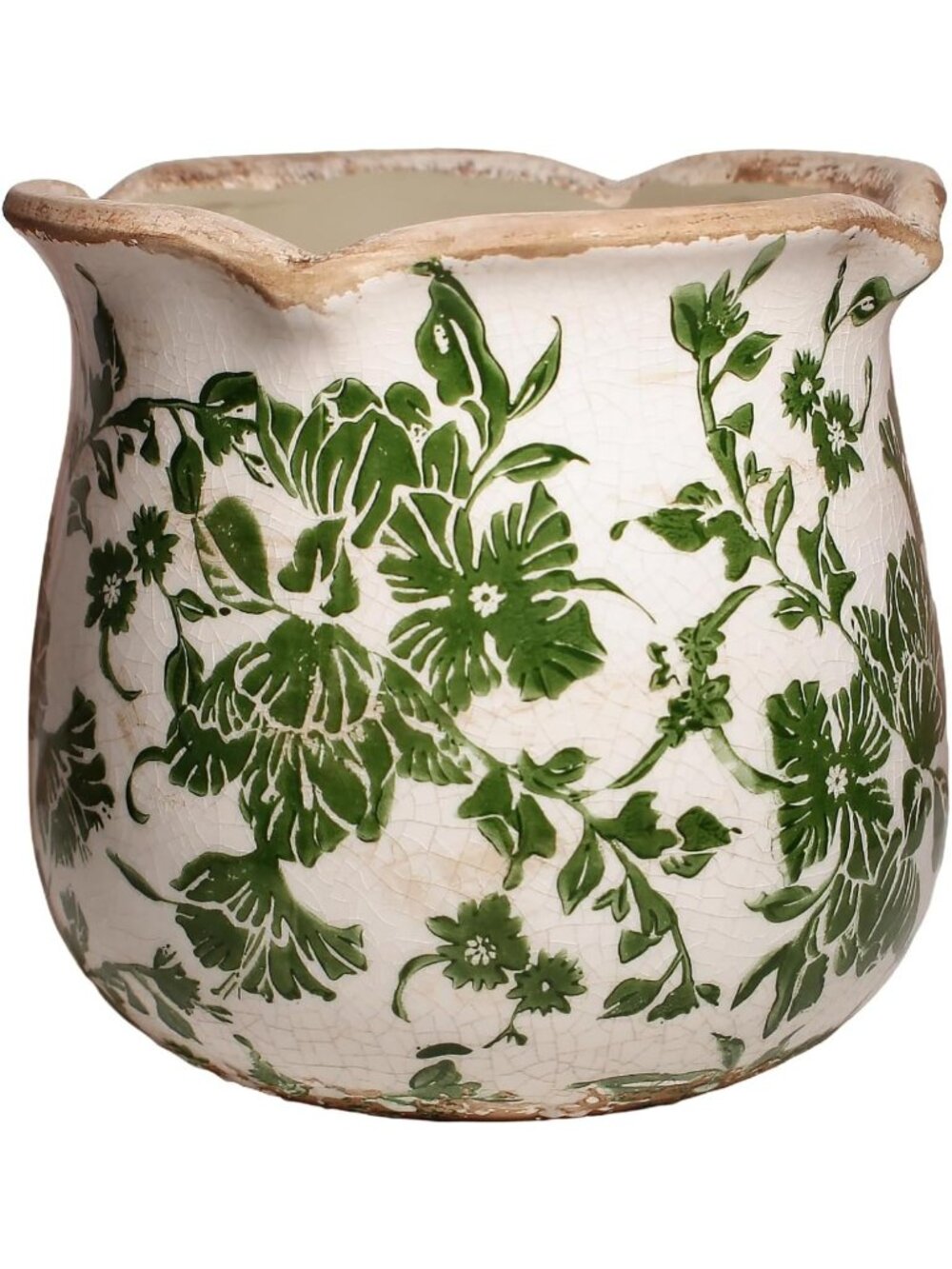 Vintage Tuscan Ceramic Plant Pots & Vases - Decorative Planters with Drainage